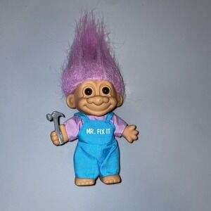 MR FIX IT / CARPENTER  - 5" Russ Troll Doll - Excellent